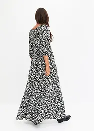 Gedessineerde maxi jurk van soepele viscose, bonprix