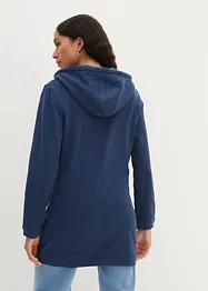 Lang sweatvest met ritszakken, bonprix