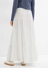Gestreepte maxi rok van puur katoen, bonprix