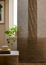 Transparant paneelgordijn in bamboe look (1 stuk), bonprix