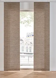 Transparant paneelgordijn in bamboe look (1 stuk), bonprix