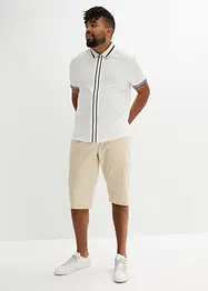 Piqué poloshirt met ritssluiting van katoen, bonprix