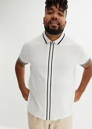 Piqué poloshirt met ritssluiting van katoen, bonprix