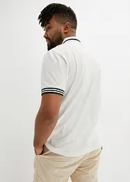 Piqué poloshirt met ritssluiting van katoen, bonprix