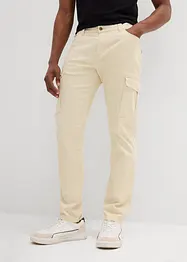Slim fit stretch cargo broek, straight, bonprix