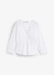 Blouse met plooitjes en elastische naden, bonprix