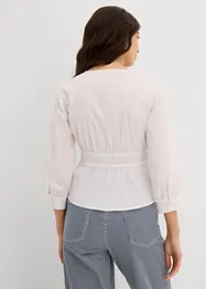 Blouse met plooitjes en elastische naden, bonprix