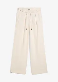 Paperbag broek van luchtige linnenmix, bonprix