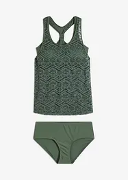 Tankini (2-dlg. set) van kant, bonprix