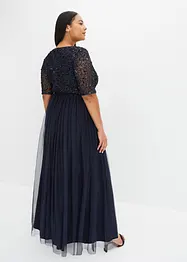 Maxi jurk met paillettenborduursel, bonprix