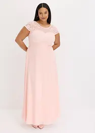 Chiffon jurk met kant, bonprix