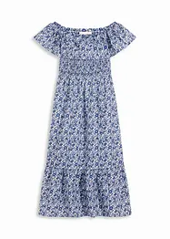 Boho midi jurk van licht katoen met een carmen-hals, bonprix