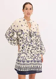 Korte boho jurk in linnenlook, bonprix