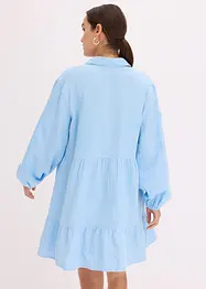 Korte strokenjurk van mousseline, bonprix