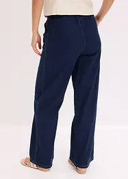 Lichte twill broek met een koord en naden in een contrastkleur, bonprix