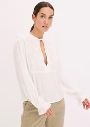 Blouse met broderie anglaise, bonprix