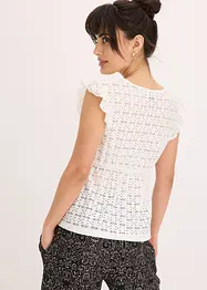 Shirt met broderie anglaise, bonprix