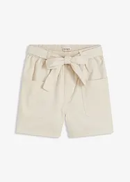 Twill short met ceintuur, bonprix
