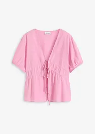 Blouse met strikjes, bonprix