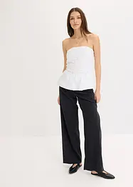 Blouse zonder mouwen met ballonzoom, bonprix