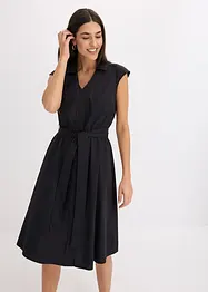 Jurk met strikceintuur, bonprix