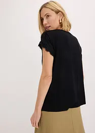 Shirt met crochet-kant, bonprix