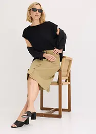 Shirt met crochet-kant, bonprix