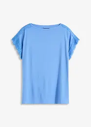 Shirt met crochet-kant, bonprix