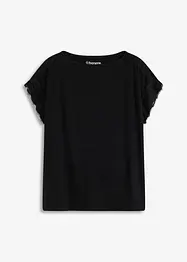 Shirt met crochet-kant, bonprix