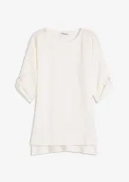 Tuniek met structuur en kanten band, bonprix