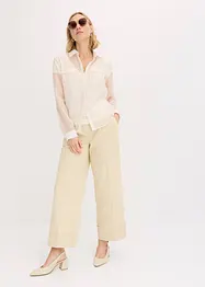 Transparante blouse met structuur, bonprix