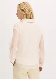 Transparante blouse met structuur, bonprix