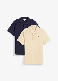 Poloshirt (set van 2) van puur katoen, bonprix
