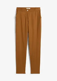 Cropped high waist broek in een linnen-viscosemix, bonprix