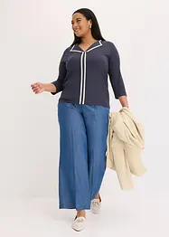 Shirt met contrasterende boorden, bonprix