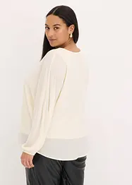 Chiffon tuniek met strass, bonprix