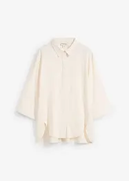 Overhemdblouse in een koele linnenmix, bonprix