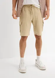 Bermuda van luchtige mousseline, regular fit, bonprix