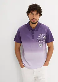Poloshirt van katoen met kleurverloop en korte mouw, bonprix