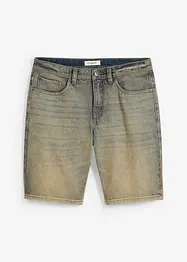 Dirty washed jeans bermuda, regular fit, bonprix