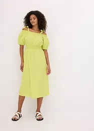 Off shoulder jurk van biologisch katoen, bonprix