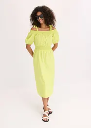 Off shoulder jurk van biologisch katoen, bonprix