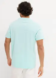 Henley shirt met korte mouwen van biologisch katoen, bonprix