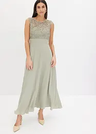 Maxi galajurk met kant, bonprix
