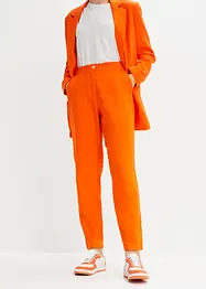 Cropped high waist broek in een linnen-viscosemix, bonprix