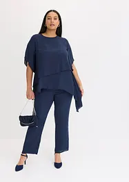Puntig toelopende blouse in layerlook, bonprix