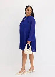 Mini jurk van fijn chiffon met plissé, bonprix