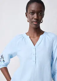 Tuniek van puur linnen, met broderie anglaise, bonprix