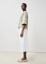 T-shirt met zijde, bonprix