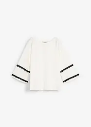 T-shirt met zijde, bonprix